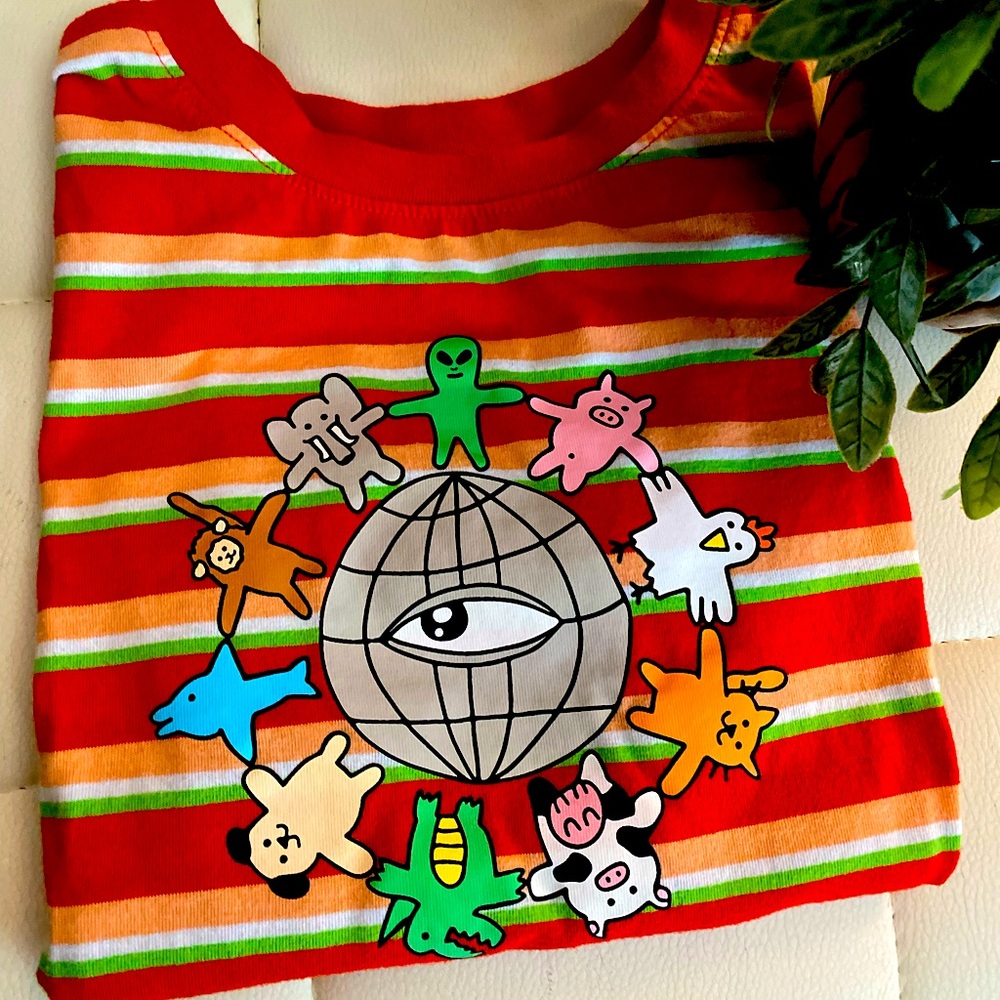👽 Y2K TRIPPY CROPPED TEE👽